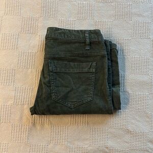 Free People Olive Corduroy Pants